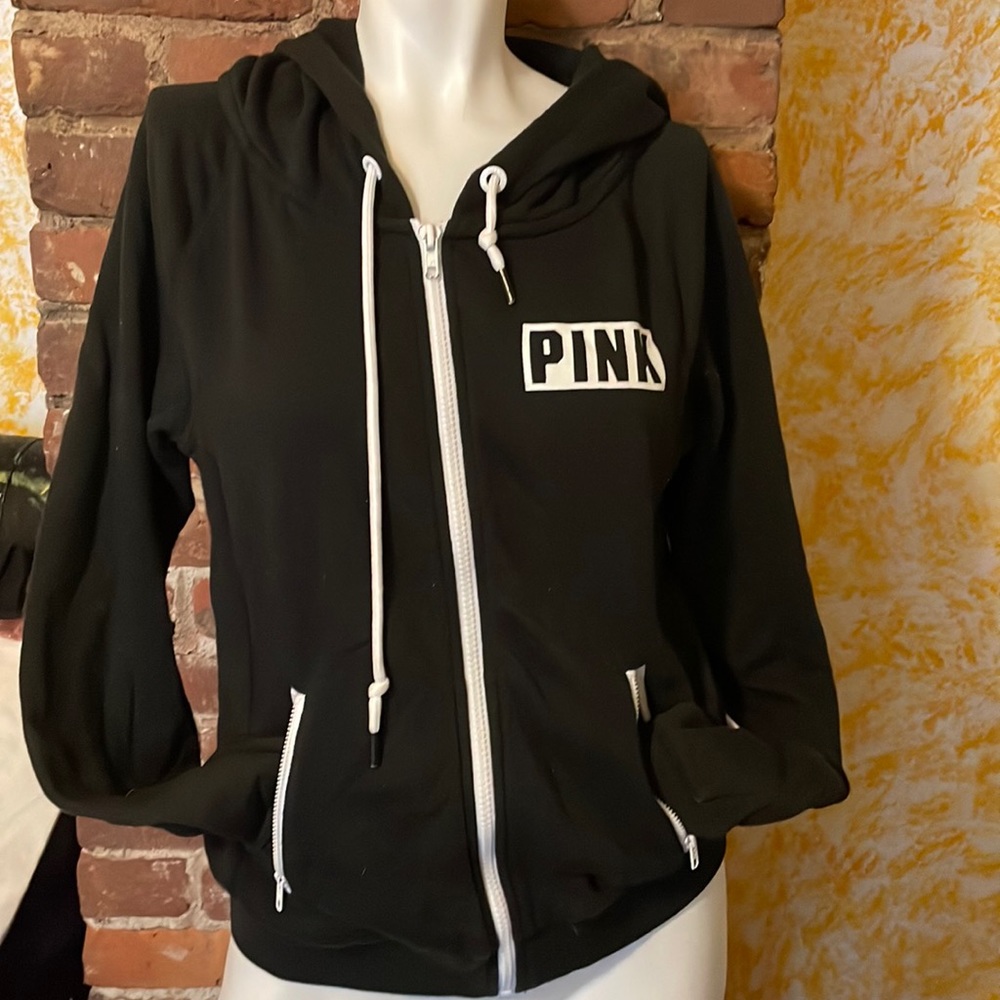 Adorable zip up PINK VICTORIAS SECRET hoodie